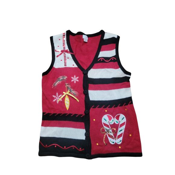 Christmas Vest Holiday Editions S Small Candy Canes - Picture 1 of 2